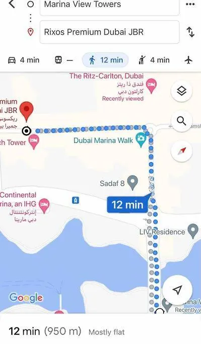 Spacious Studio Apartment The Heart Of Jbr Marina Дубай ОАЭ