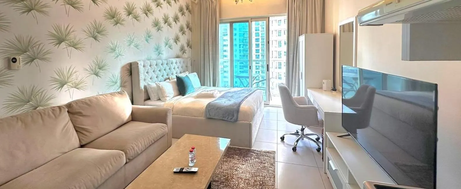 Spacious Studio Apartment The Heart Of Jbr Marina Дубай