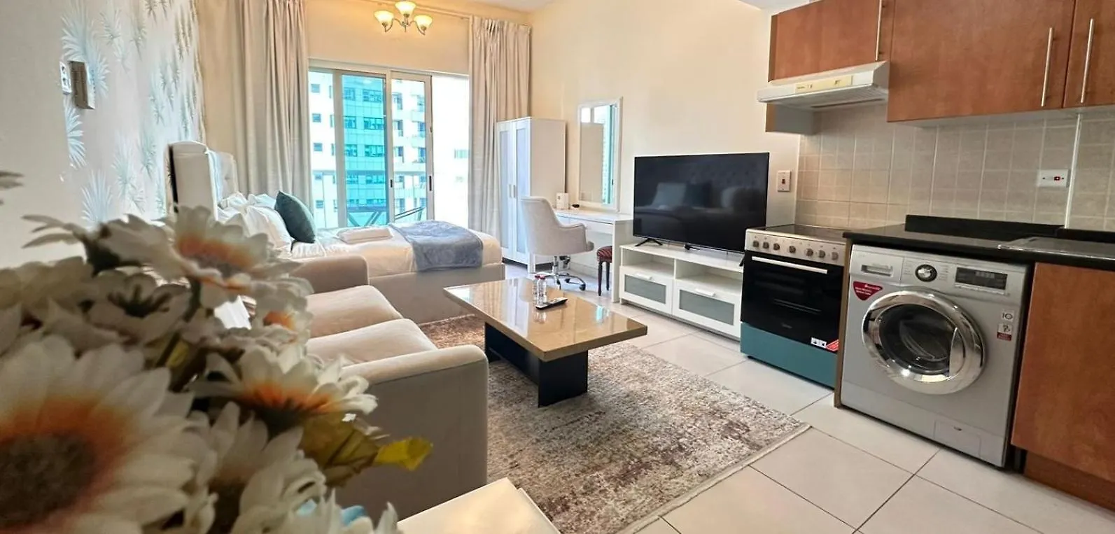 Spacious Studio Apartment The Heart Of Jbr Marina Dubai Forenede Arabiske Emirater
